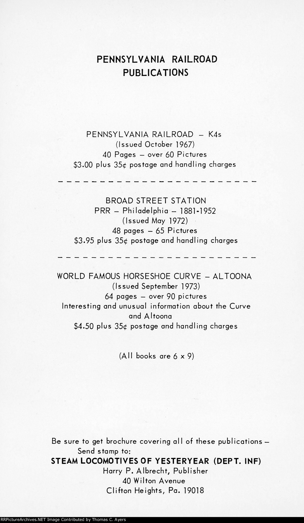 PRR "Passing Of The Wooden Passenger Car," Advertisement, 1928